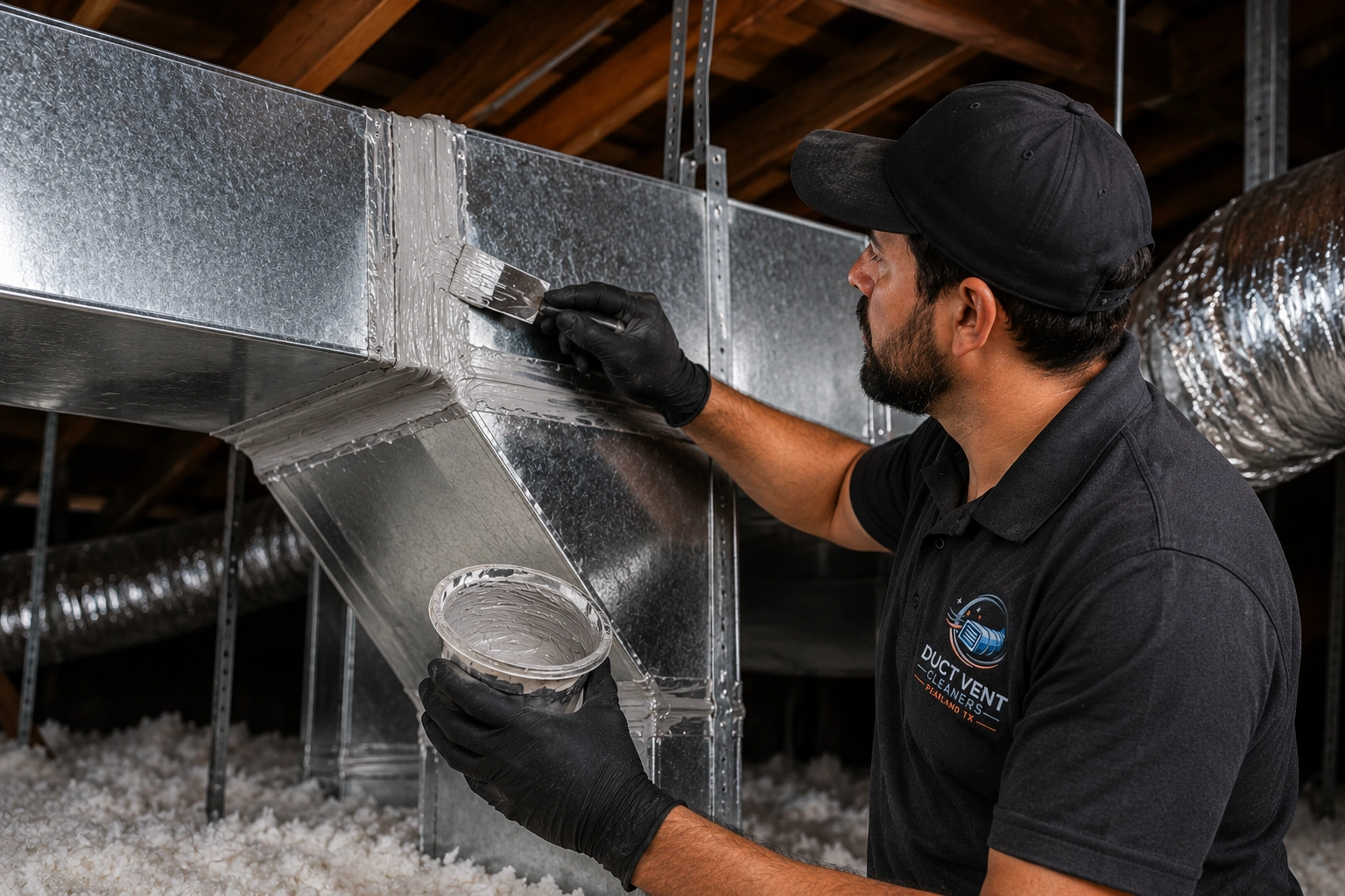 Commercial air duct leaking repairs