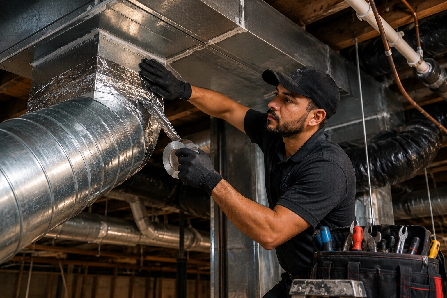 Duct sealing and leaking repairs